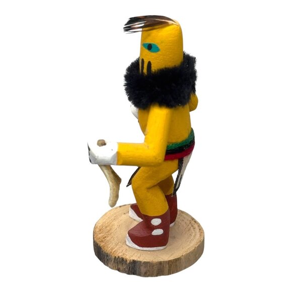 Authentic Hopi Sandbag Kachina Doll Collectible Native Art Signed AL Vintage - Picture 6 of 6